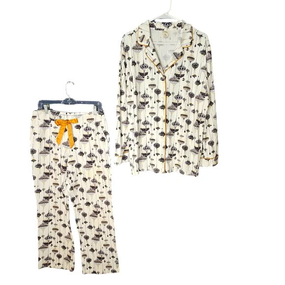 NWOT Soma Christmas Ornament Pajama Pants Set M/L - Picture 2 of 16